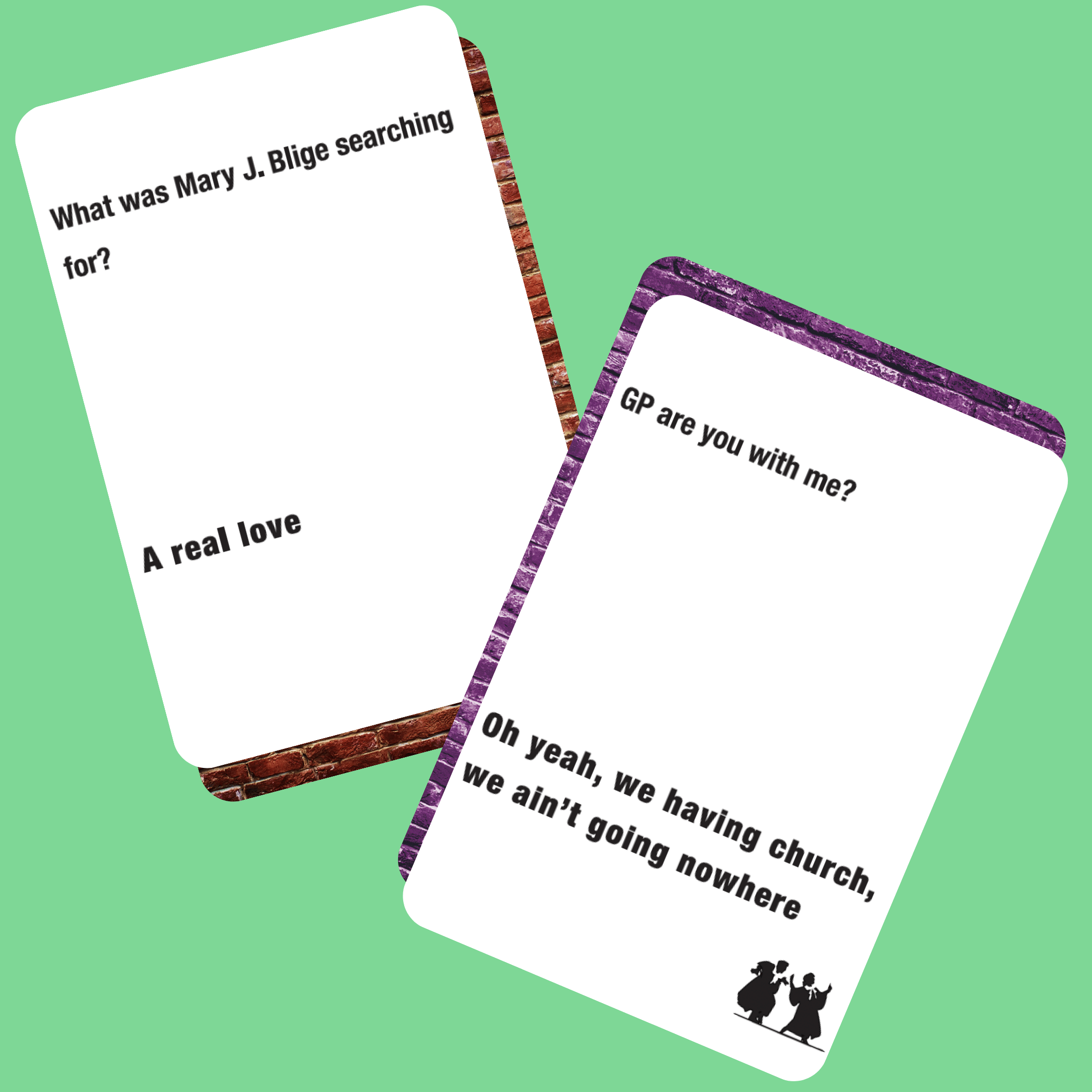 Lyrically Correct music trivia game bundle featuring fun question and answer cards